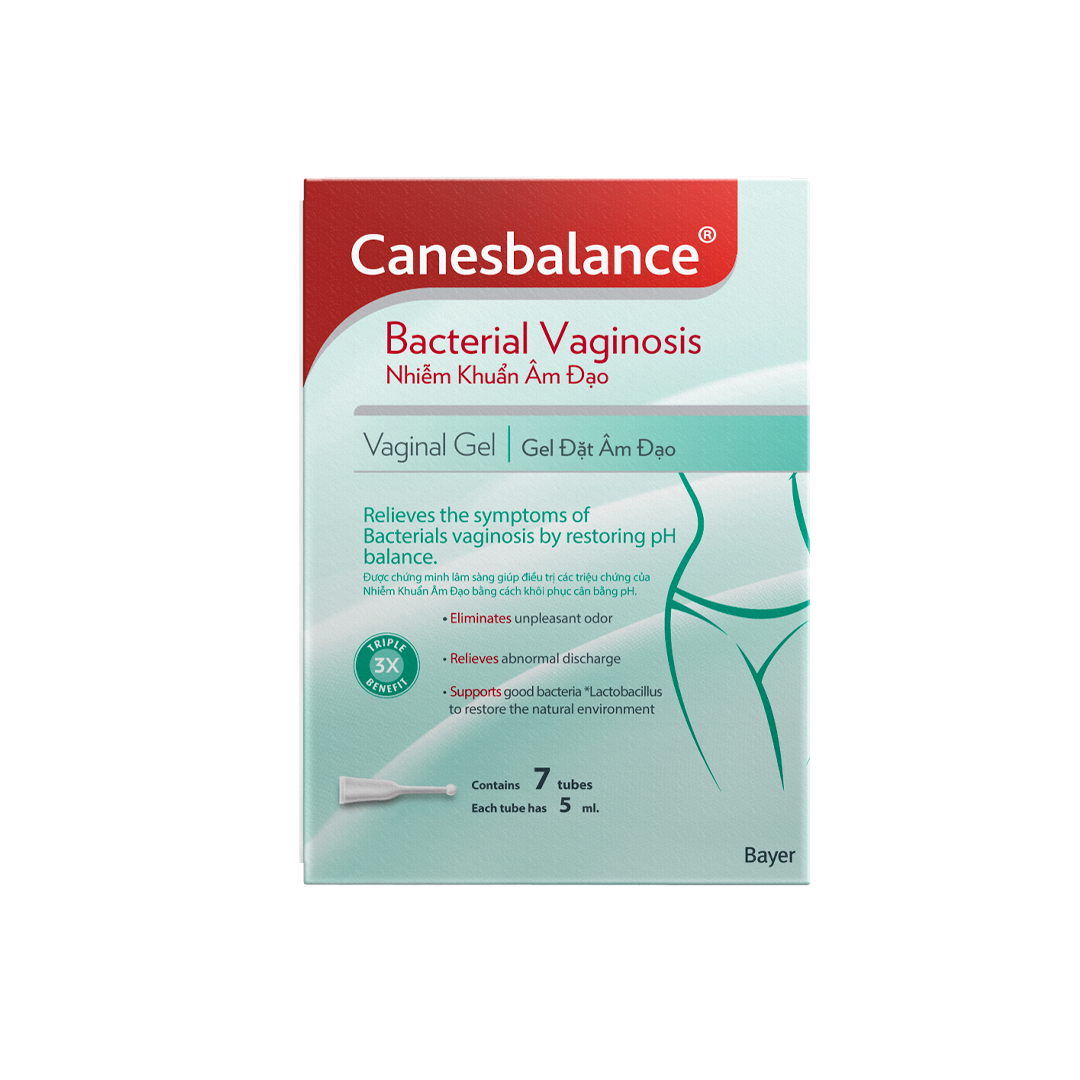 Gel đặt âm đạo Canesbalance® - Điều trị triệu chứng nhiễm khuẩn âm đạo