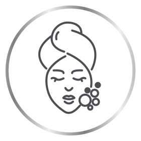 Canesten woman enjoying beauty mask icon