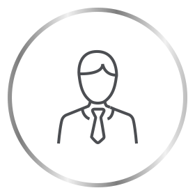 Canesten man wearing tie icon