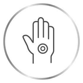 Canesten ringworm on hand icon