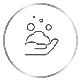 Canesten soap foam on hand icon